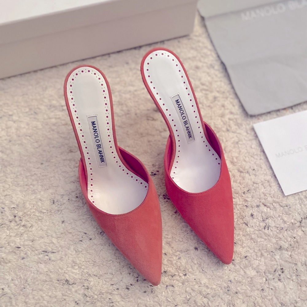 Manolo Blahnik 90 MM Arriga Pointy Toe Pump